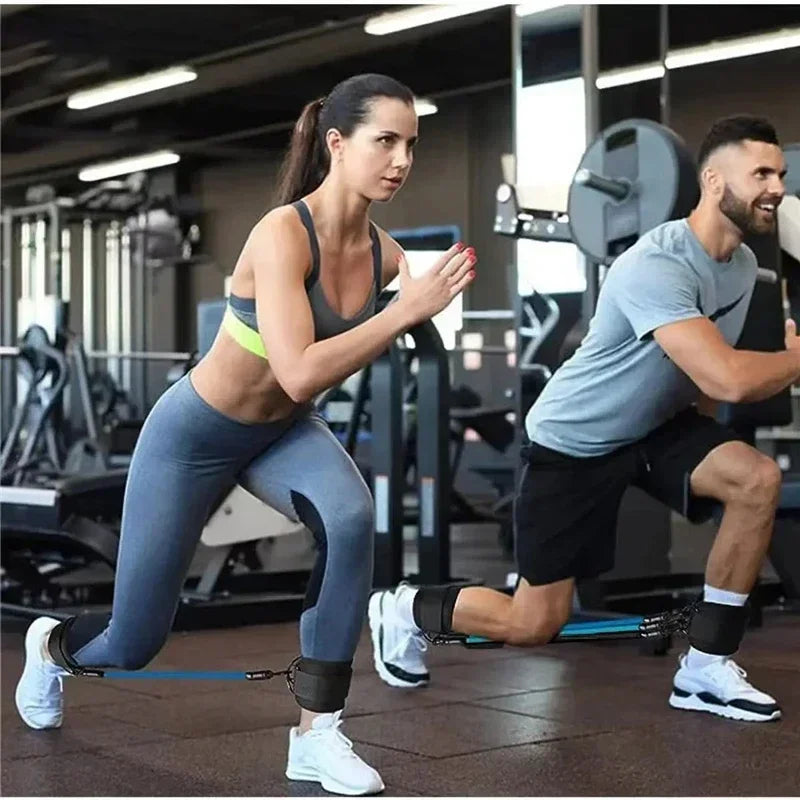 Ankle straps resistance bands set for fitness workout and yoga exercise