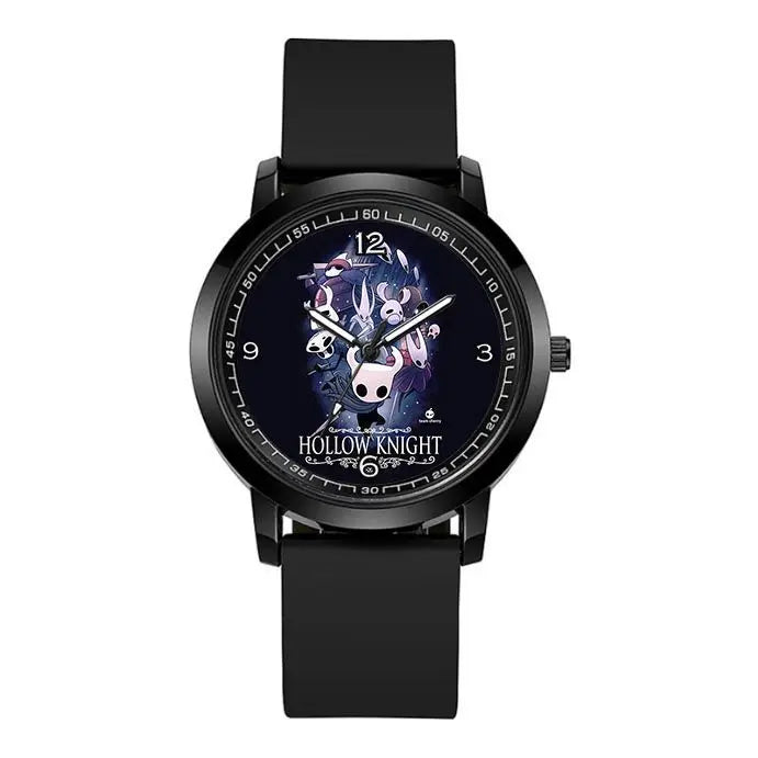 ساعة كوارتز مقاومة للماء بتصميم Hollow Knight Hornet Watch إبداعي وشخصي ورائع مطبوع عليها رسوم كرتونية مناسبة للزوجين
