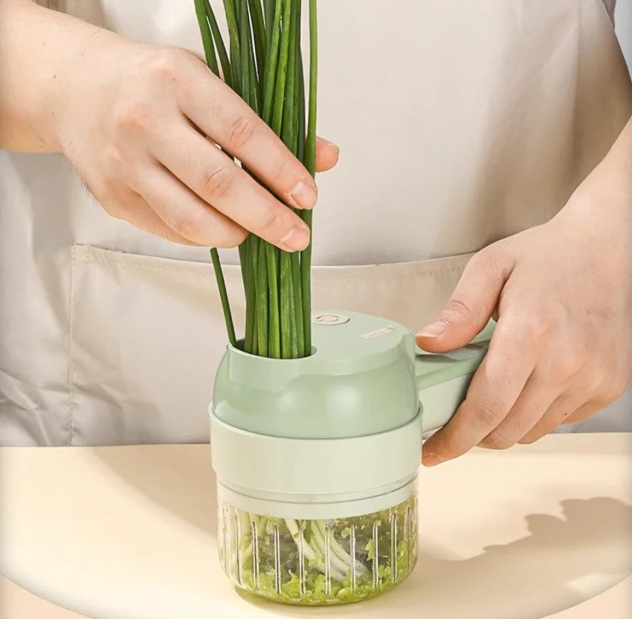Handheld 4-in-1 Wireless Electric Vegetable Cutter