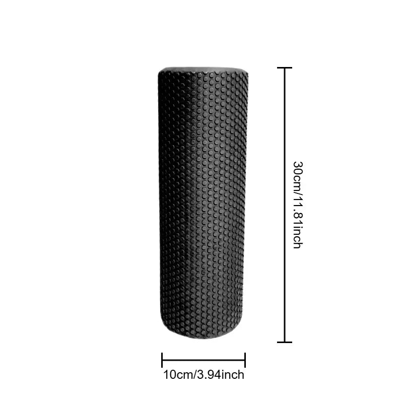 Hexagonal Yoga Roller blue EVA foam cylinder for muscle relaxation and pilates workouts