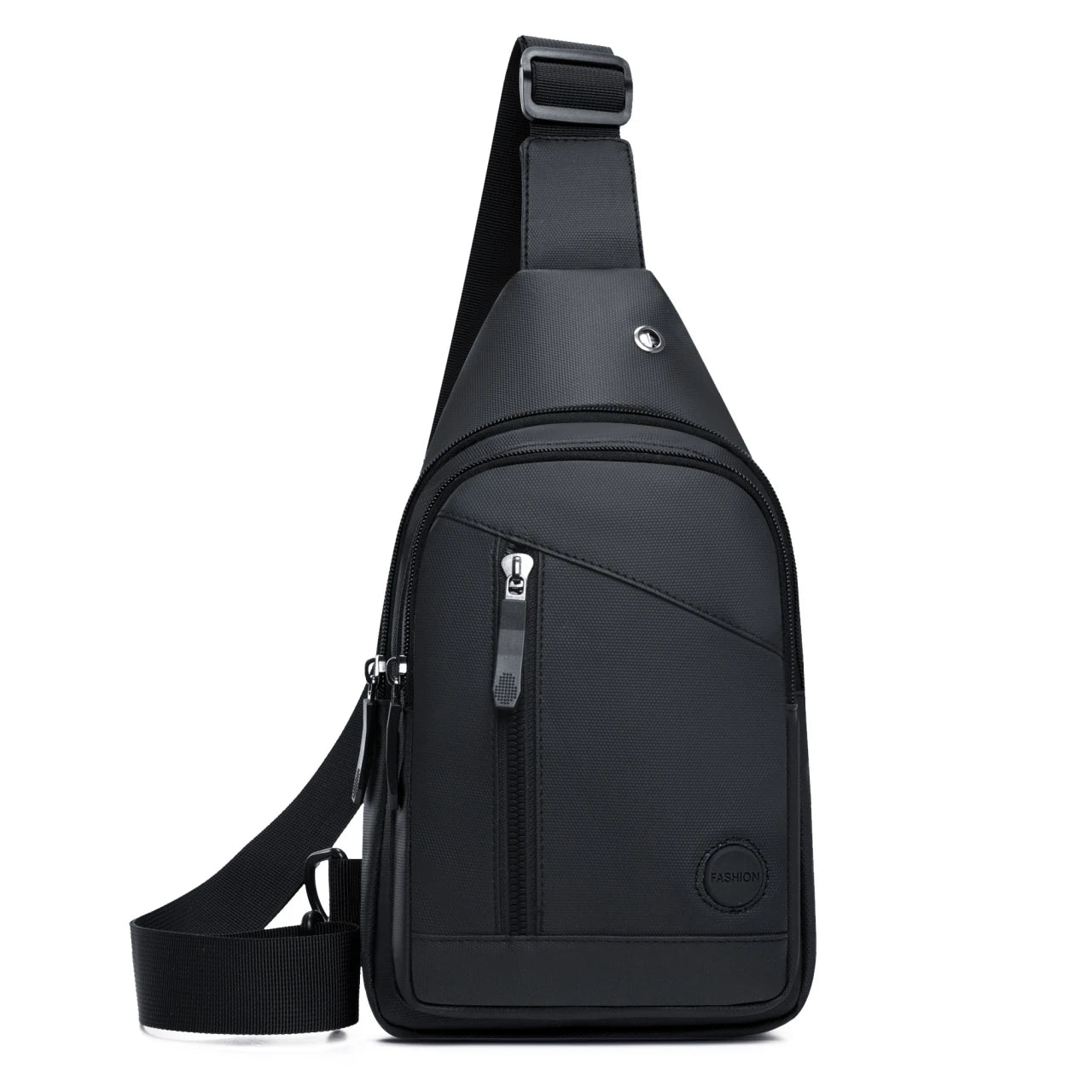 Casual Men's Chest Bag with Adjustable Shoulder Strap, Multiple Pockets Crossbody Sling Bag Suitable for Cycling Commuting Sport