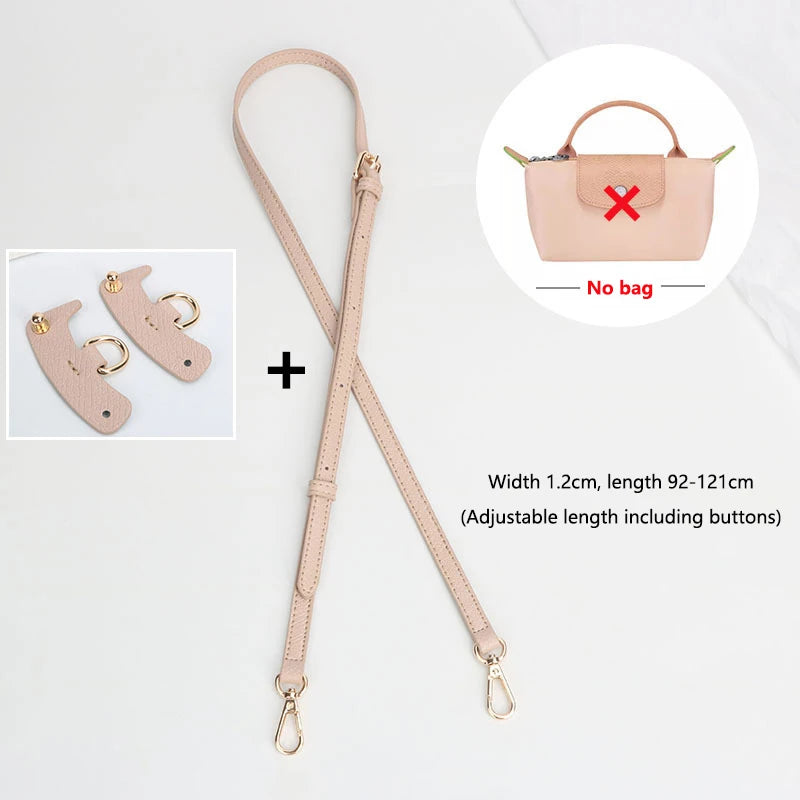 Bag Strap Bag Transformation Accessories For Longchamp Mini Bag Genuine Leather Shoulder Strap Crossbody Belt Straps