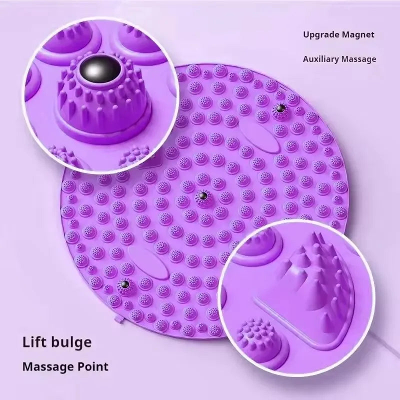 Fingerpressure board foot massage pad with magnetic therapy and acupressure points for foot yoga and pain relief