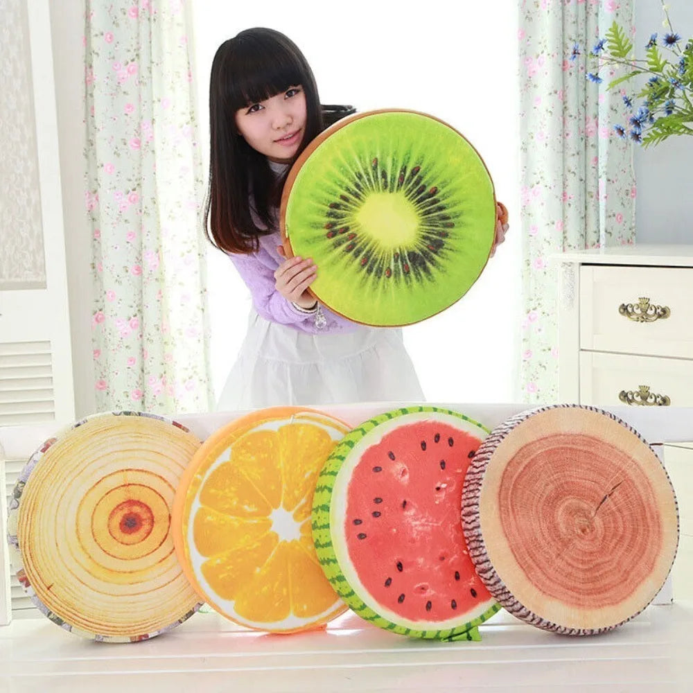 Round Chair Cushions Comfortable Seat Pads Funny Fruit Garden Dining Outdoor Pads