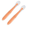 2 Pcs Baby Silicone Spoon