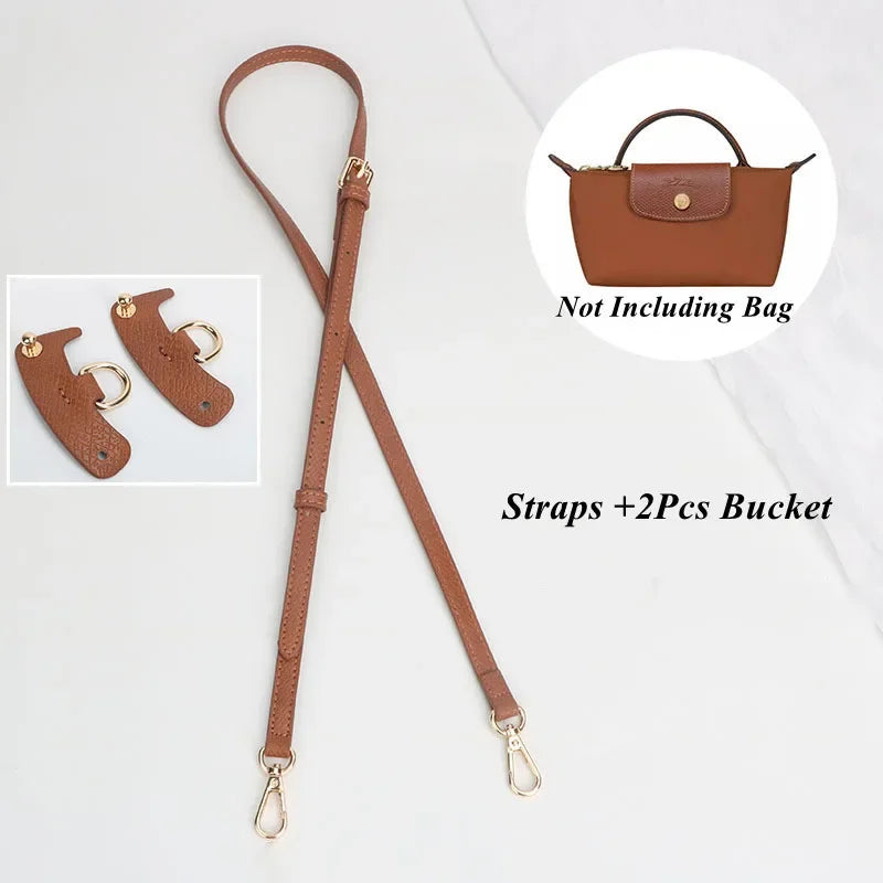 Bag Strap Bag Transformation Accessories For Longchamp Mini Bag Genuine Leather Shoulder Strap Crossbody Belt Straps