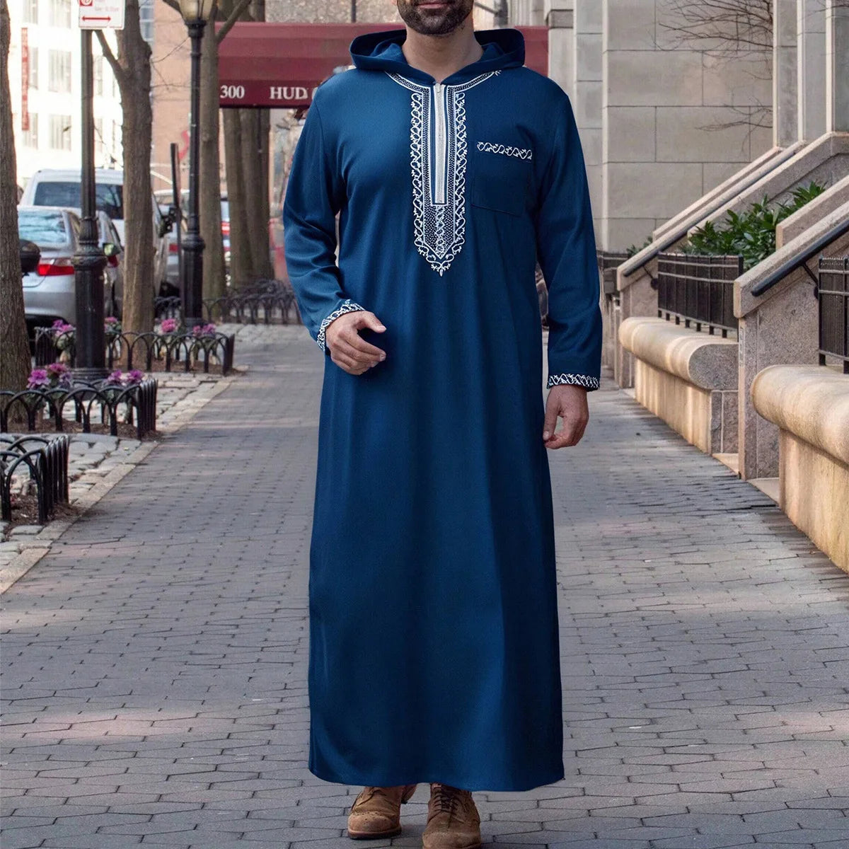 Men Clothing Fashion Abaya Long Sleeve