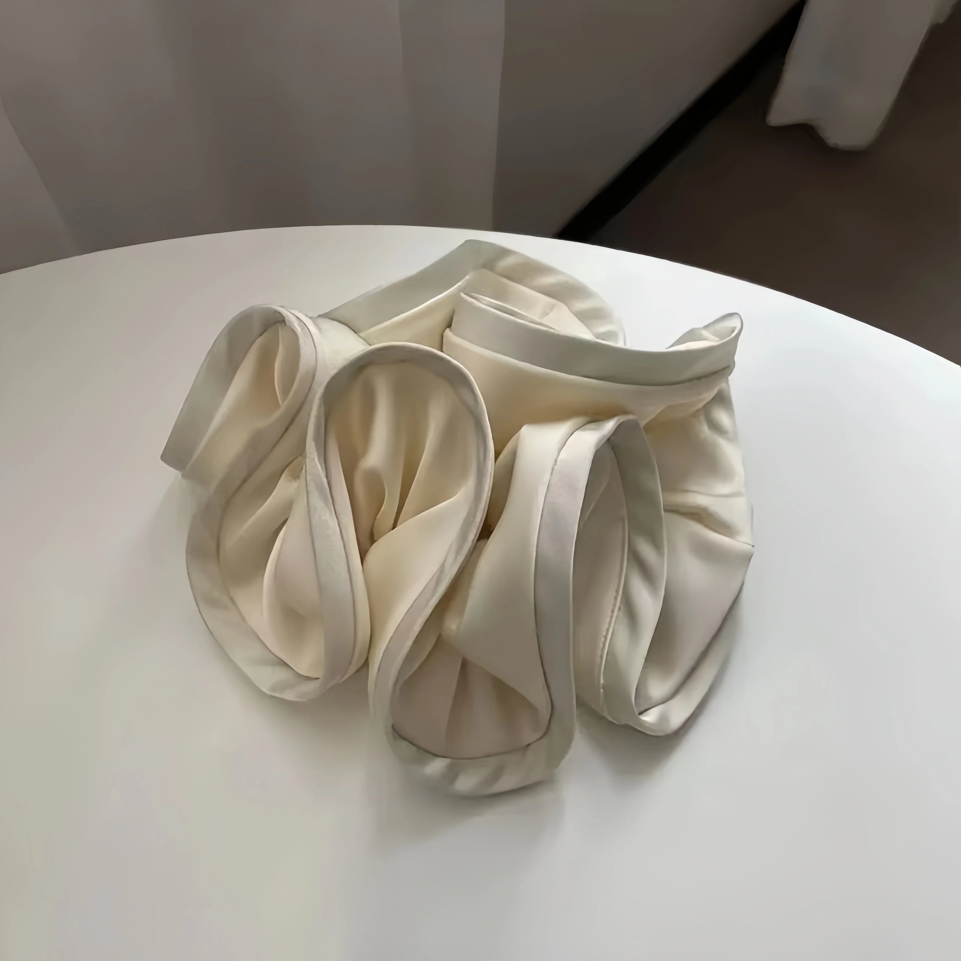 ربطات شعر كورية كبيرة، سكرانشيز، شريط ستان مرن، ربطة شعر على شكل قوس، نسائي، طراز جديد بسيط وأنيق، إكسسوارات شعر لذيل الحصان