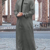 Luxury men's Islam Muslim Arab men's robe, long sleeve embroidered stand collar Arab men thobe