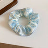 1/2 Pcs Black White Dot Hair Scrunchies Women Girls Simulation Silk Hair Ties Elastic Hair Loop Ponytail Hair Accessories Sets M