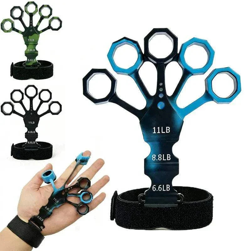 Finger Trainer silicone hand grip strength enhancer and rehabilitation device for finger and wrist therapy