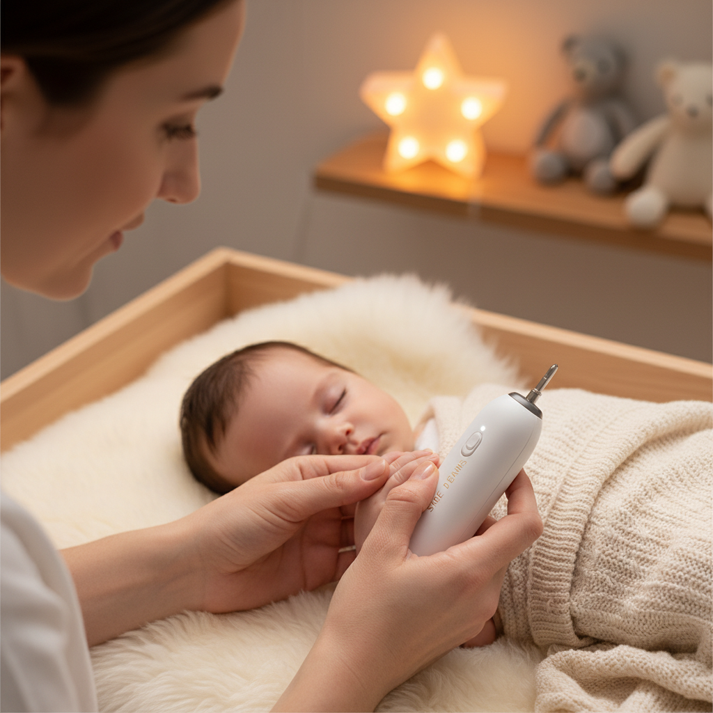 Electric Baby Nail Trimmer - Lifestyle